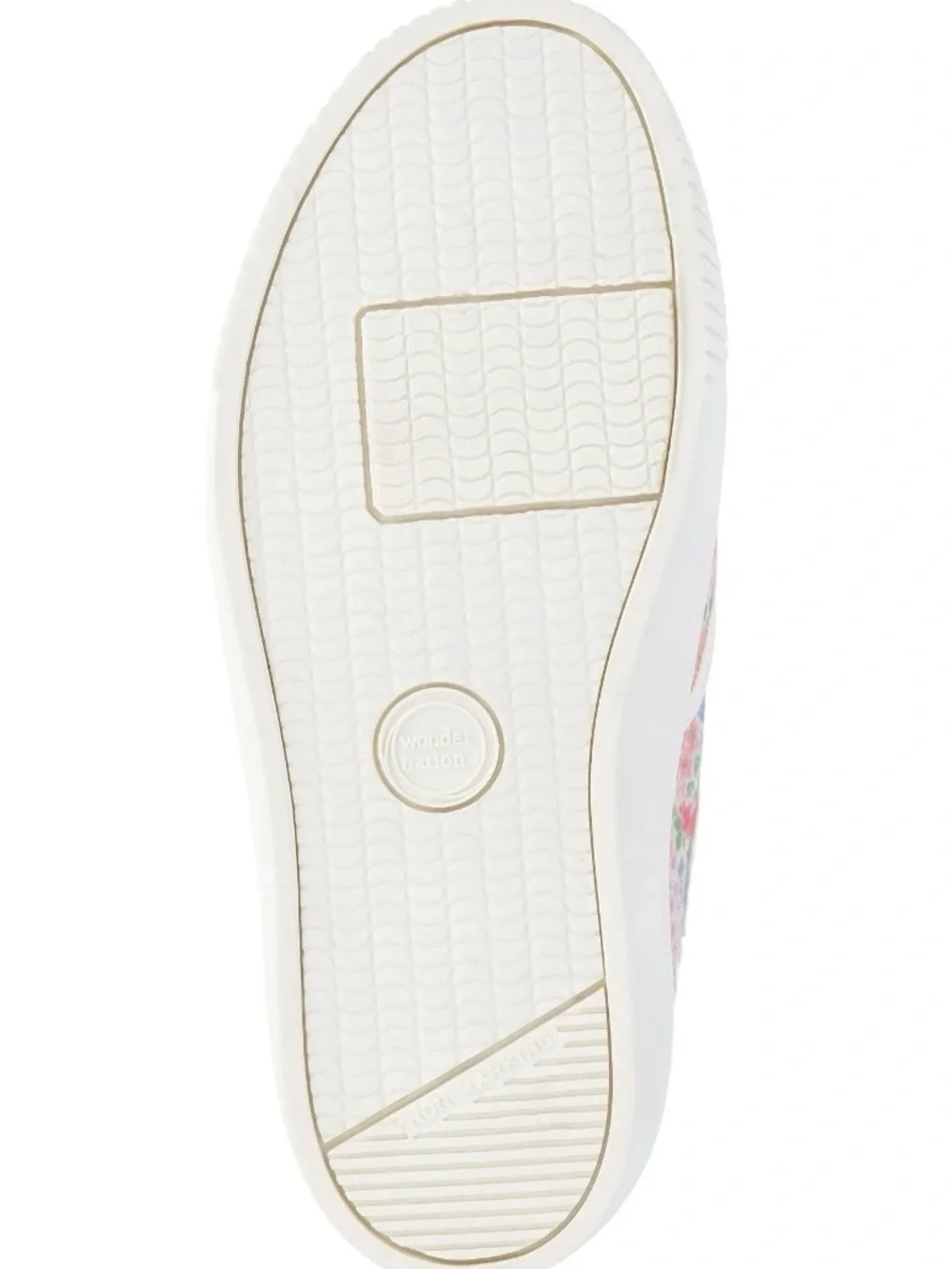 wonder nation Floral Slip-On Sneakers in Pink, Blue, Green